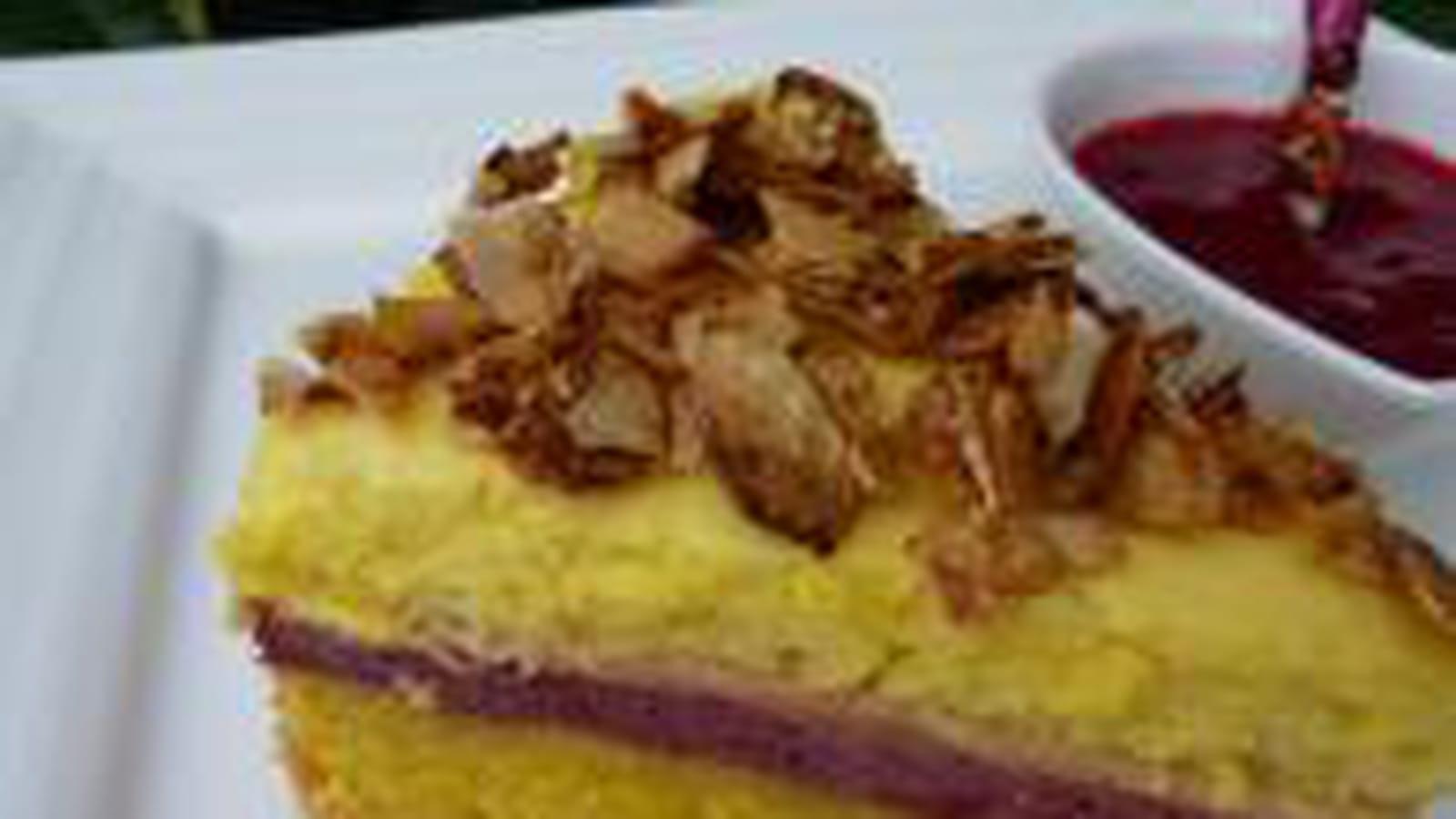 Trio amandes-framboises-mascarpone