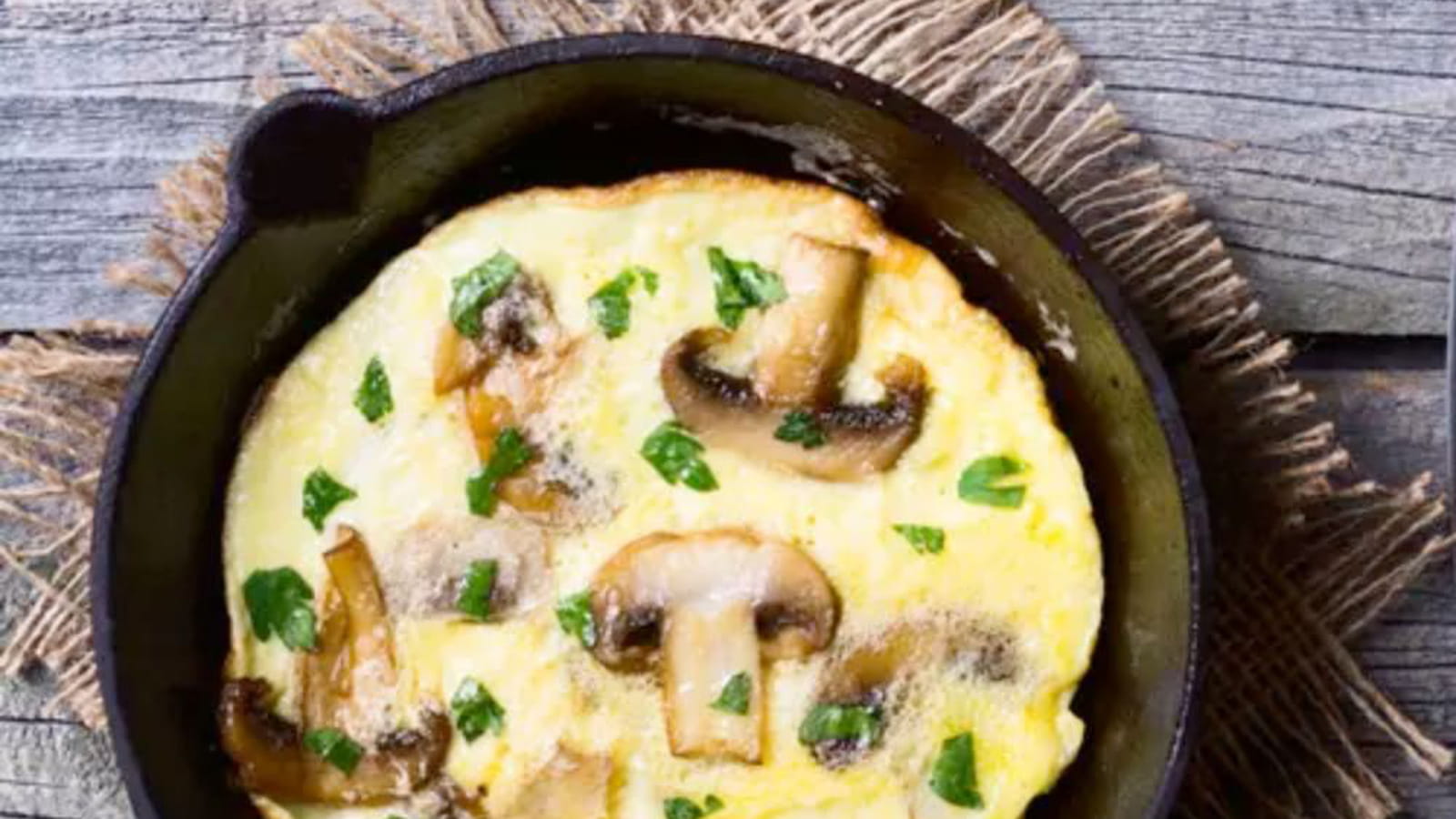 Omelette aux champignons