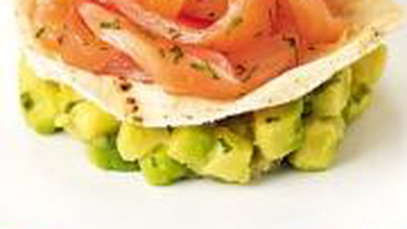 Saumon et sorbet citron vert