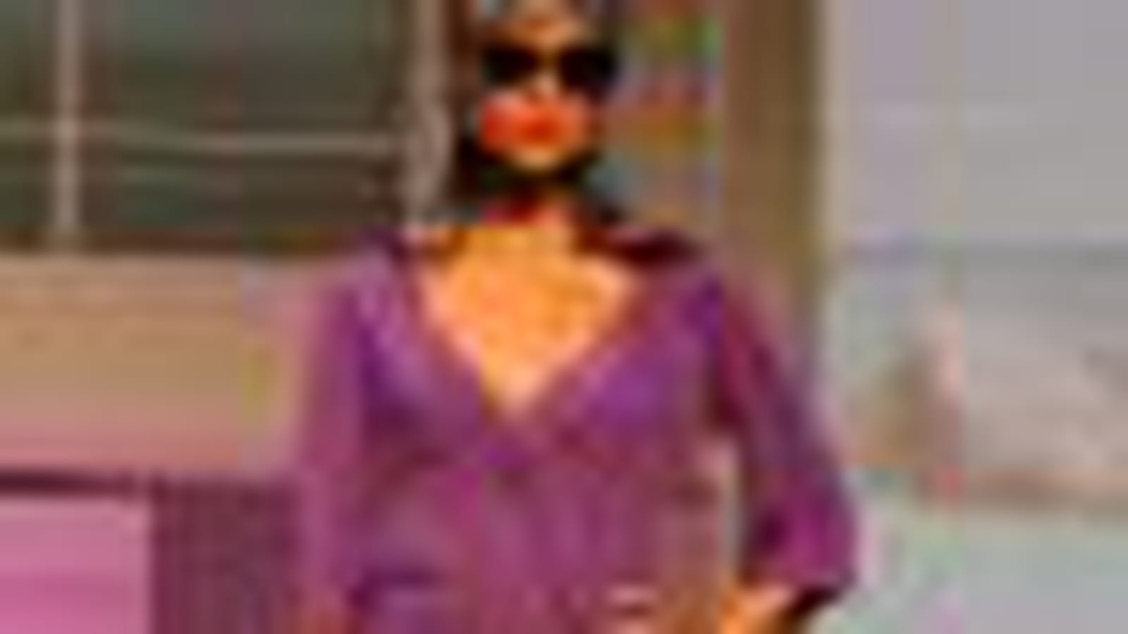 Robe de plage violette de Linclalor