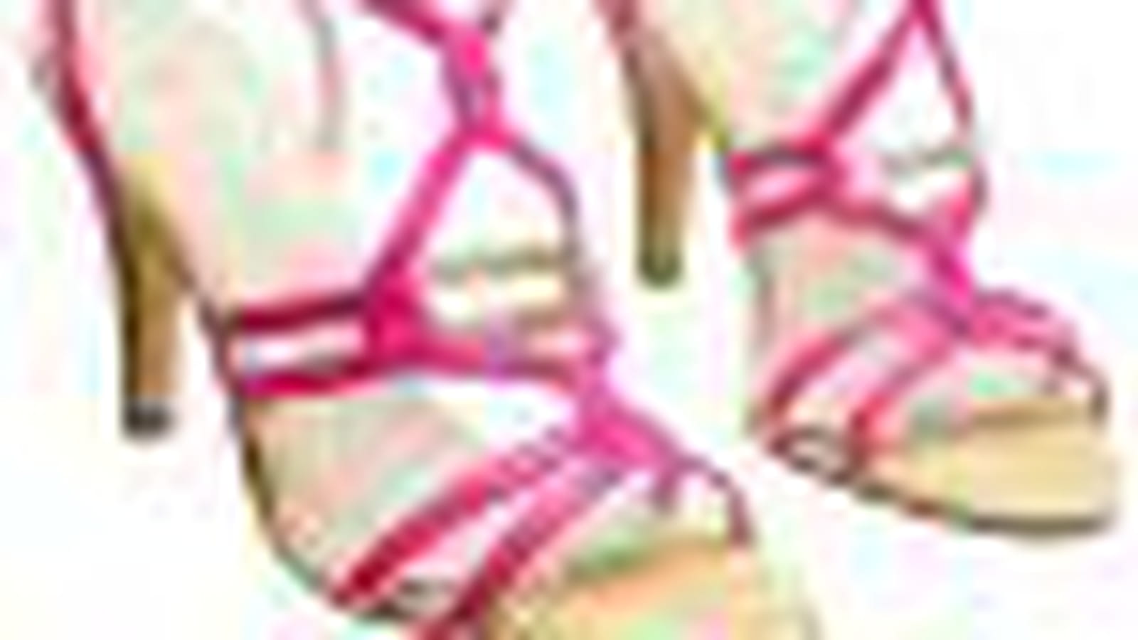Sandales à talon fuchsia de C&A