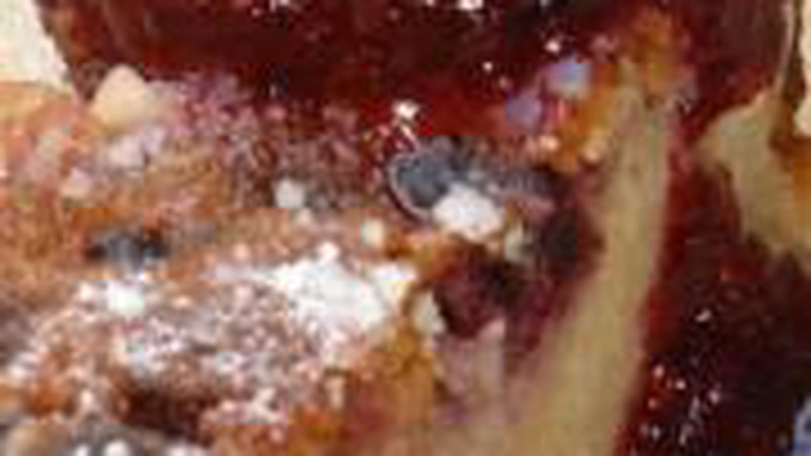 Clafoutis amandine fruits rouges
