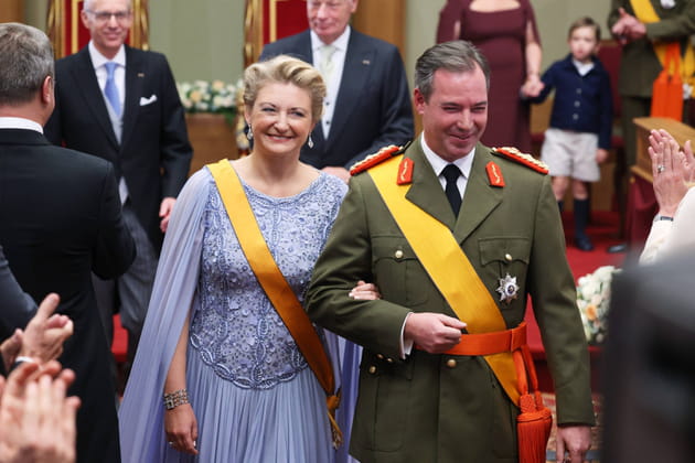 Le nouveau couple grand-ducal : Guillaume et Stéphanie de Luxembourg rayonnent