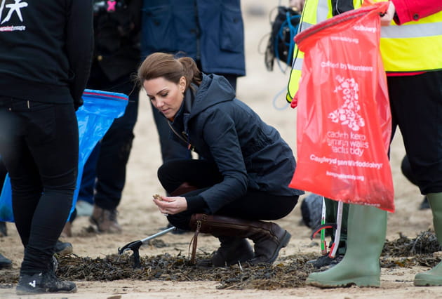 Kate Middleton sur la plage de Newborough en Ecosse