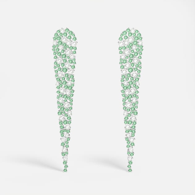 Boucles d'oreilles Goutte Vert Pastel