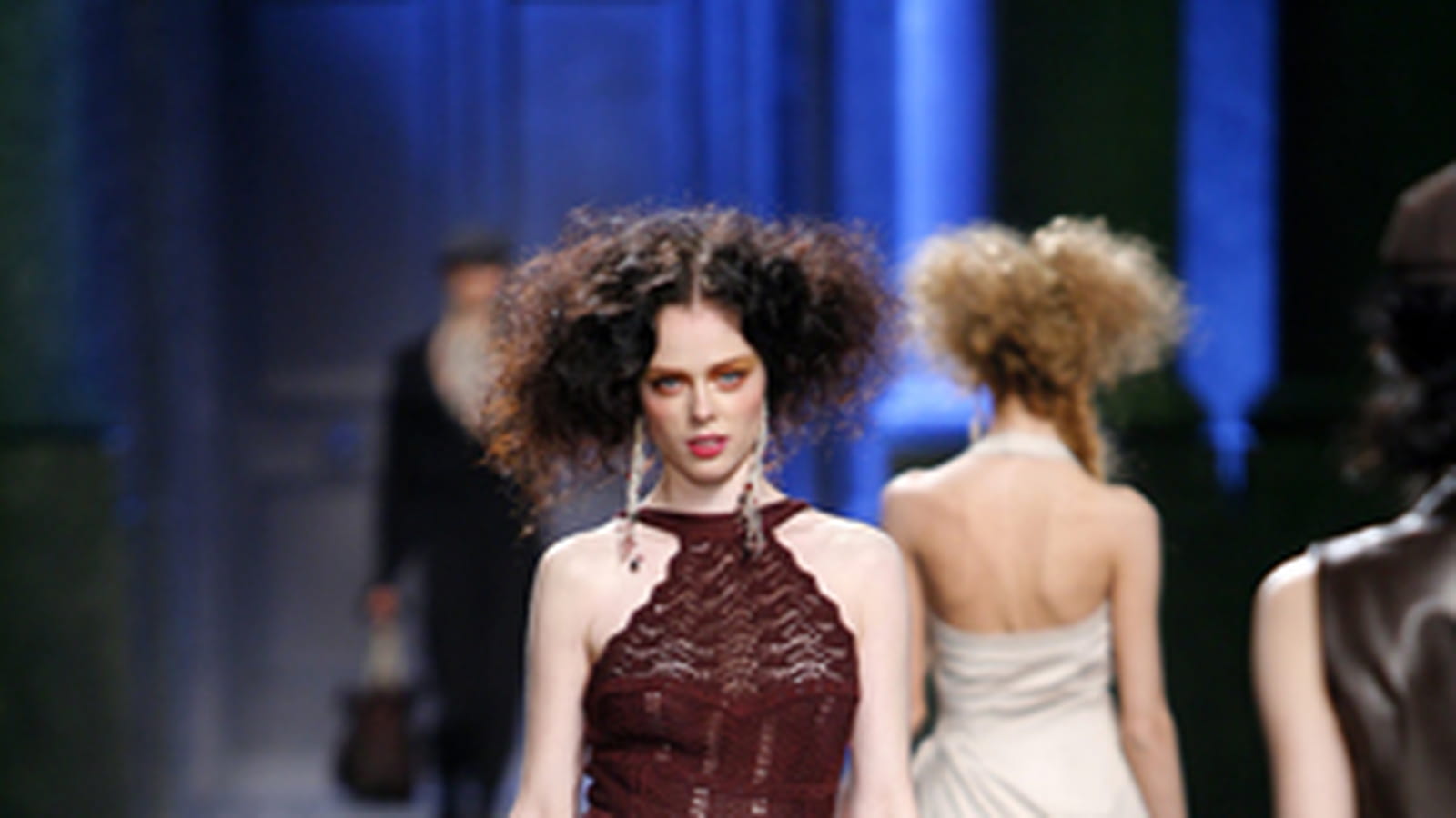 Robe en maille de soie bordeaux