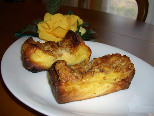 Far à la banane et aux pépites de chocolat