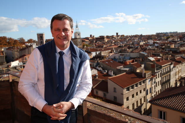 Louis Aliot prend la pose &agrave; Perpignan