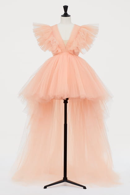Robe en tulle avec tra&icirc;ne pr&eacute;-collection Giambattista Valli&nbsp;X H&M