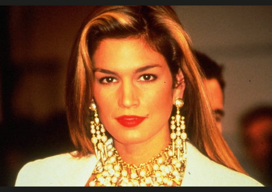 Les m&egrave;ches blondes de Cindy Crawford