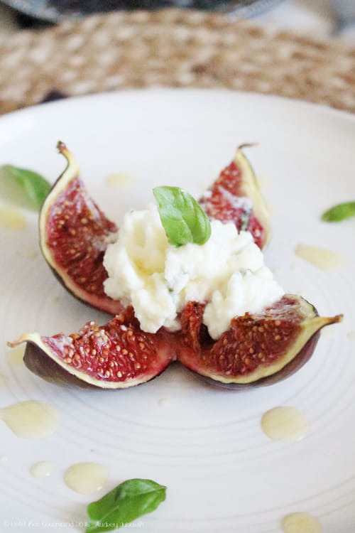 Figues rôties au Brocciu et au Miel