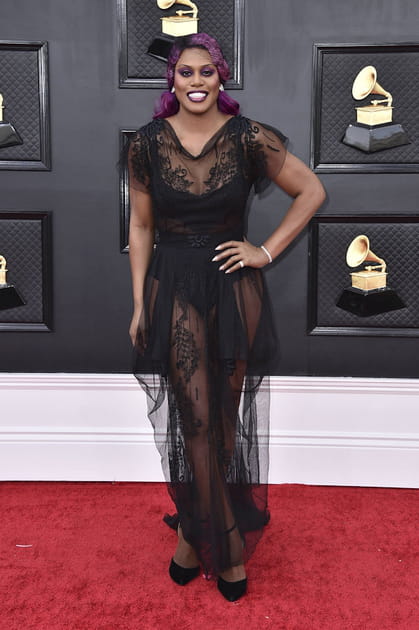 Laverne Cox en robe John Galliano