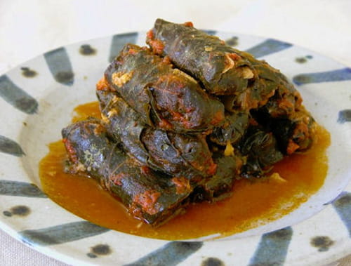 Koupepia, feuilles de vigne farcies