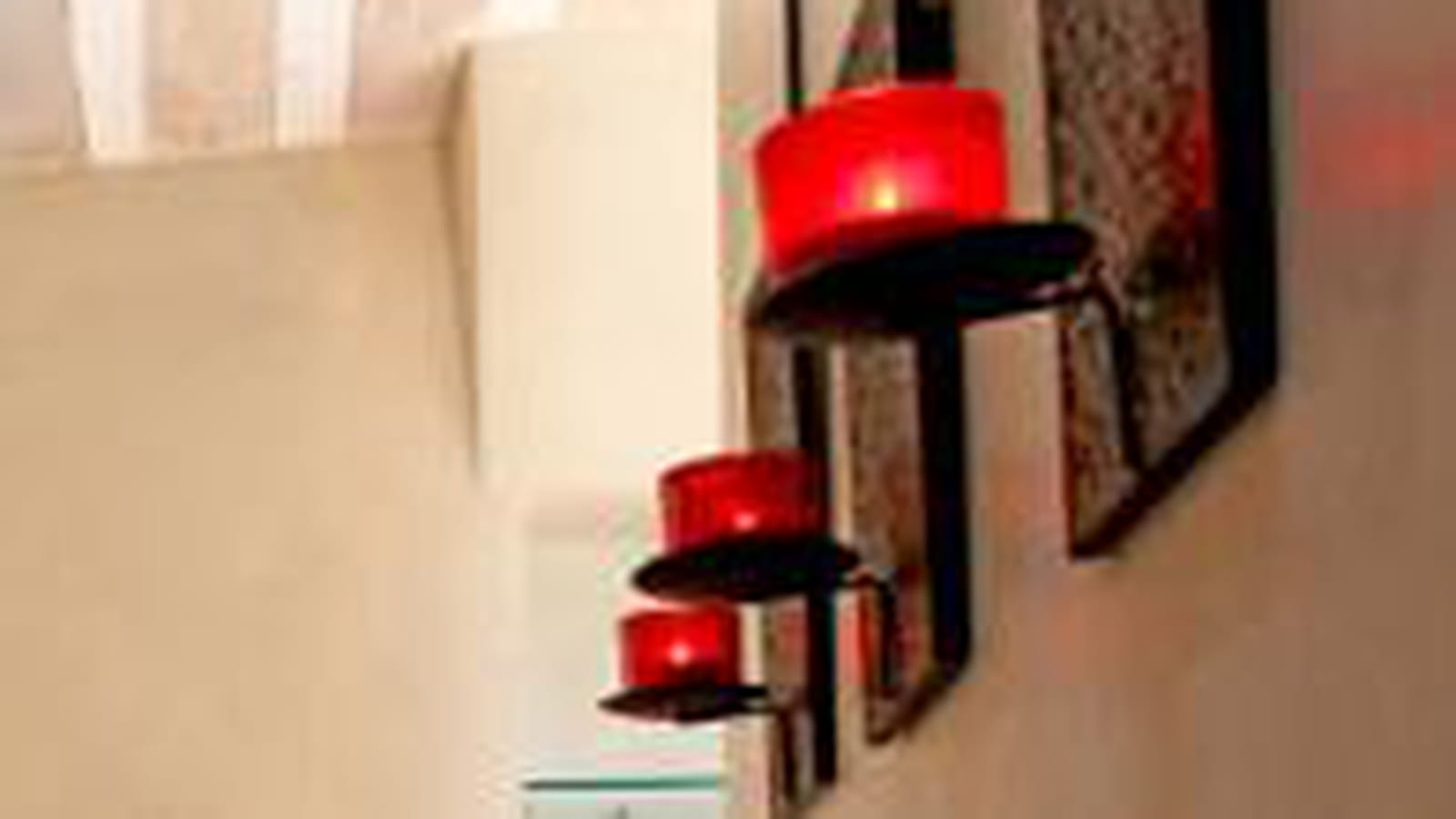 Bougeoirs suspendus