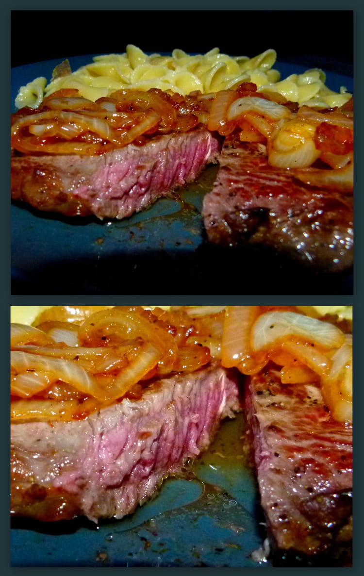 Recette de Fauxfilet de boeuf et fondue d