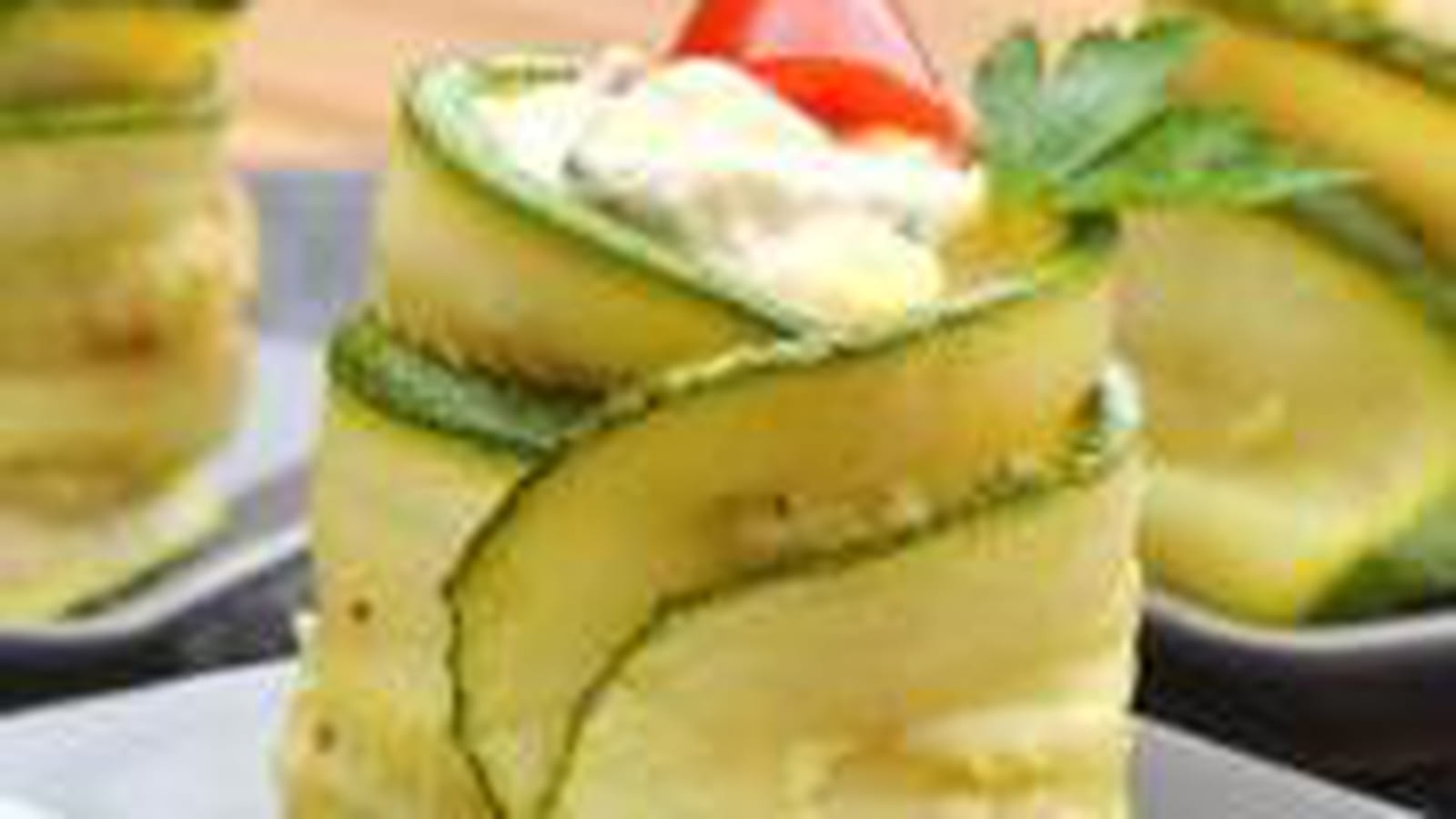 Roulade de courgettes au thon