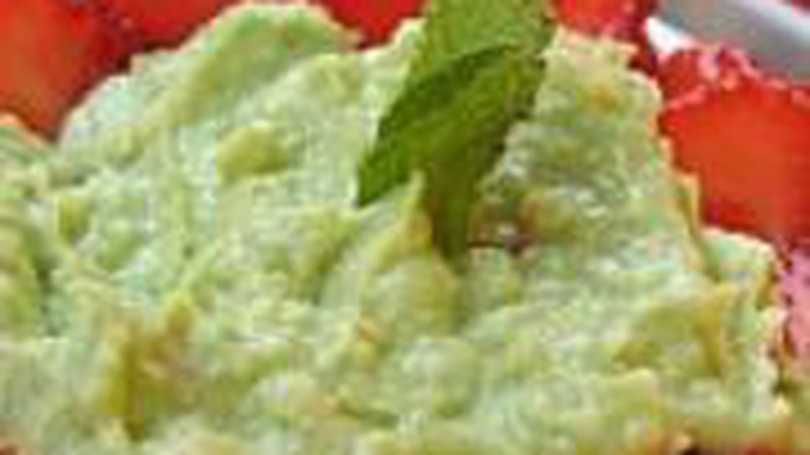 Crème d'avocat aux fraises
