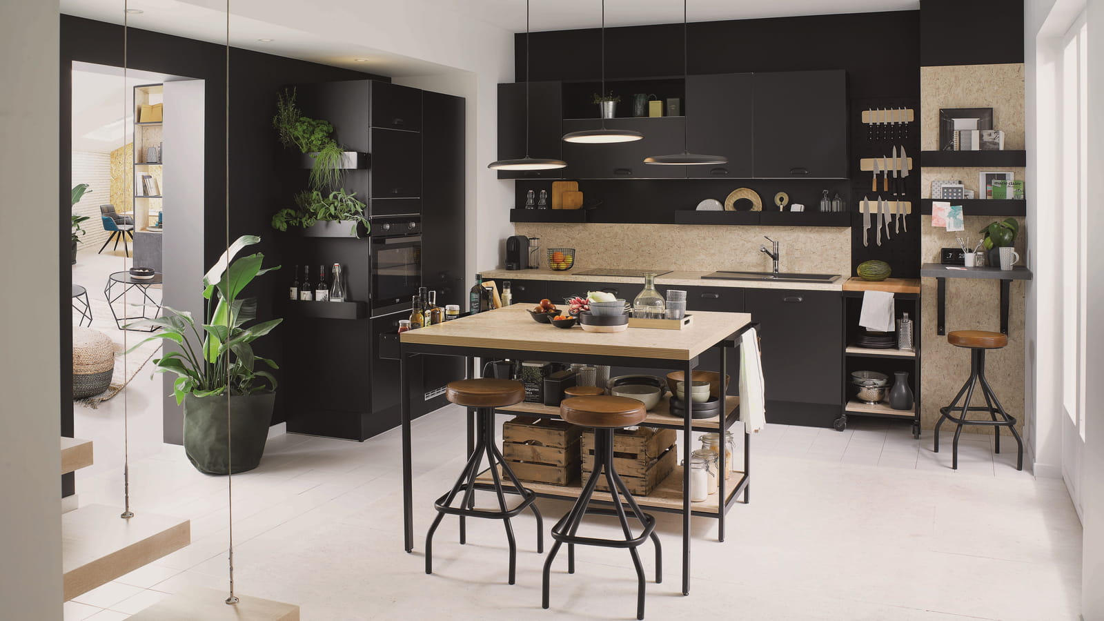 Cuisine Vega Prem's black de Cuisinella