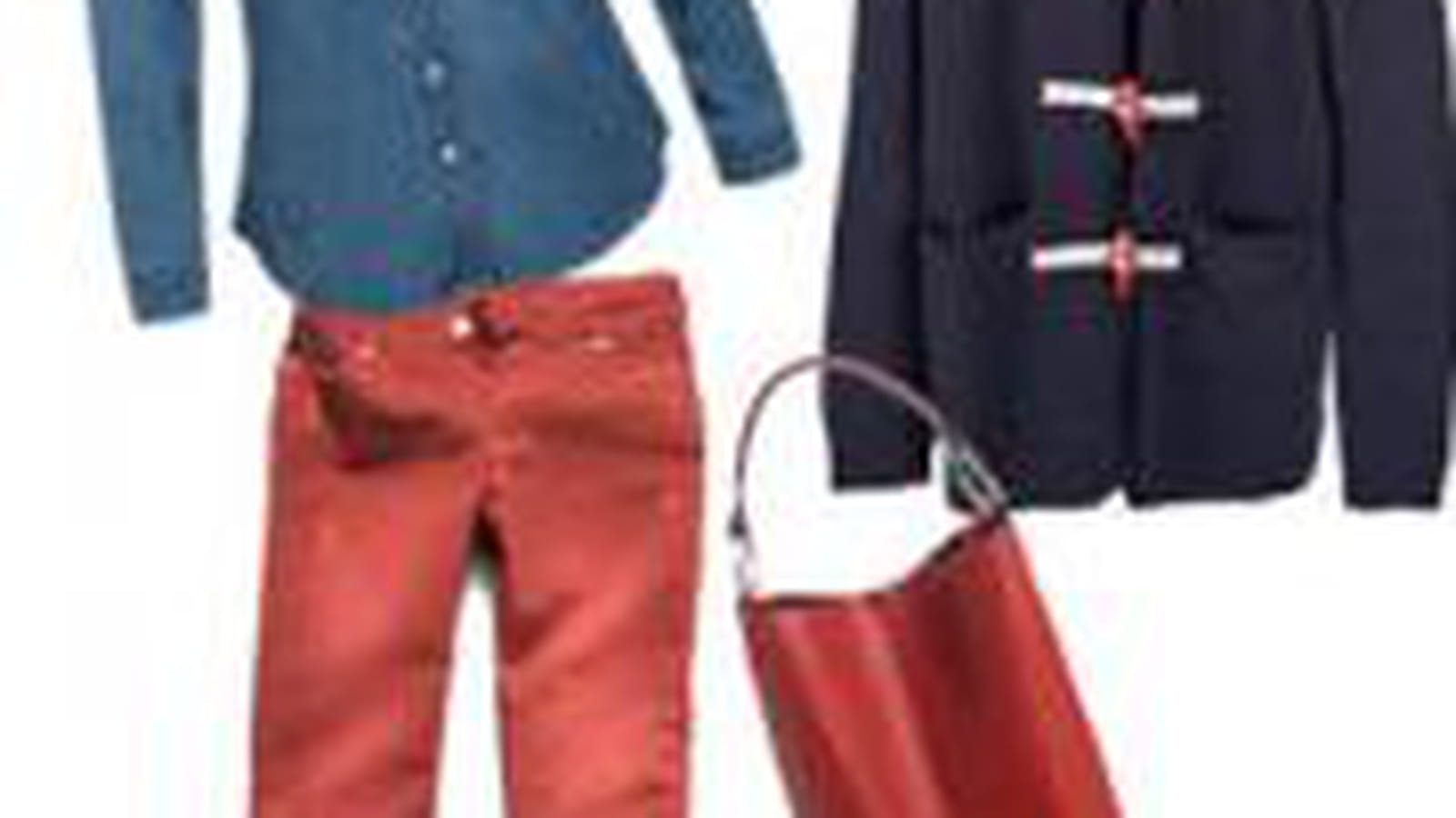 Le jean coloré de La Redoute en journée