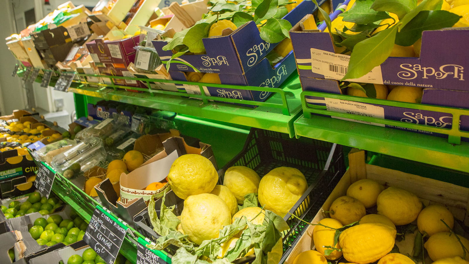 Les fruits et légumes