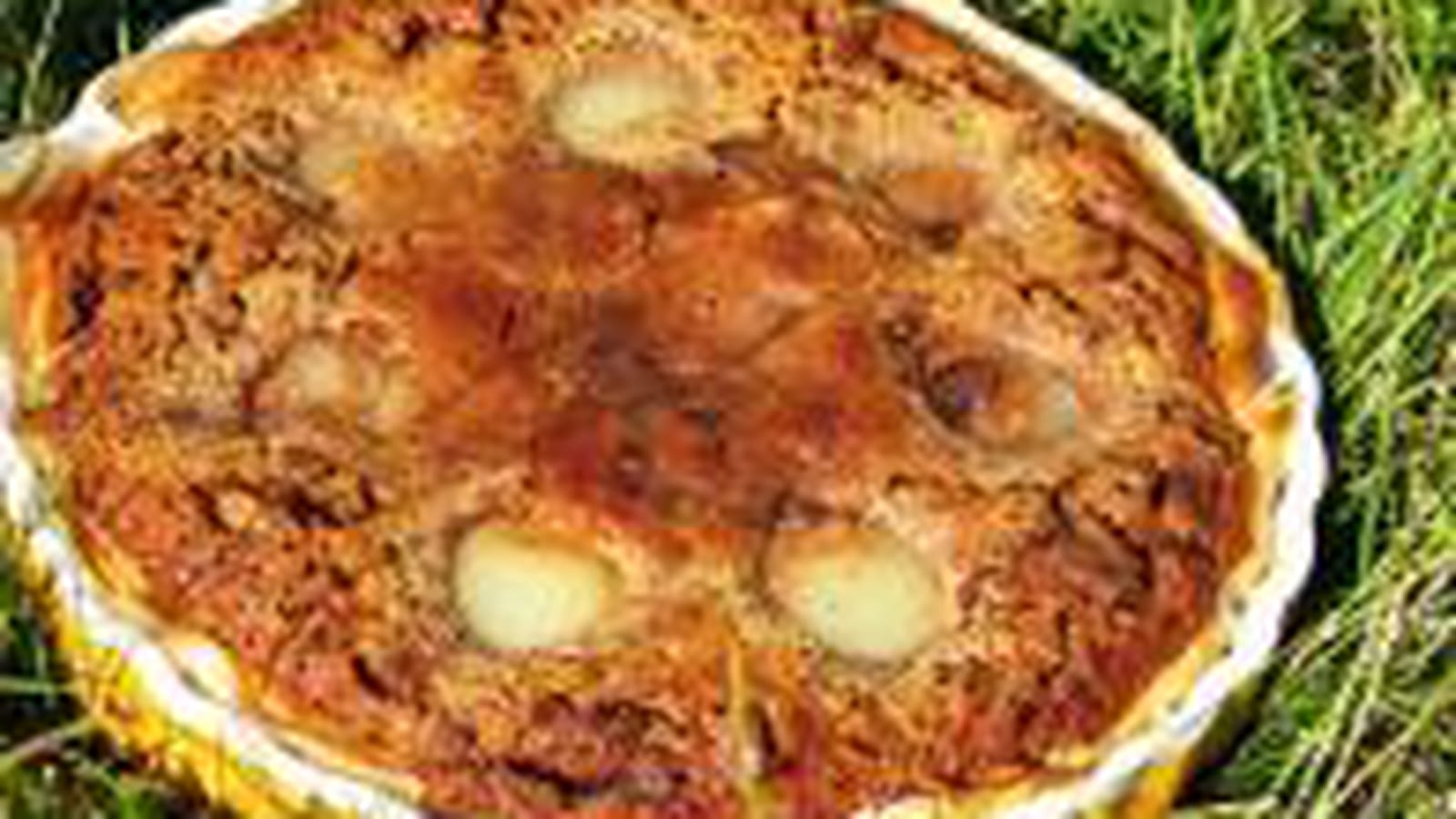 Tarte aux poires et aux cookies