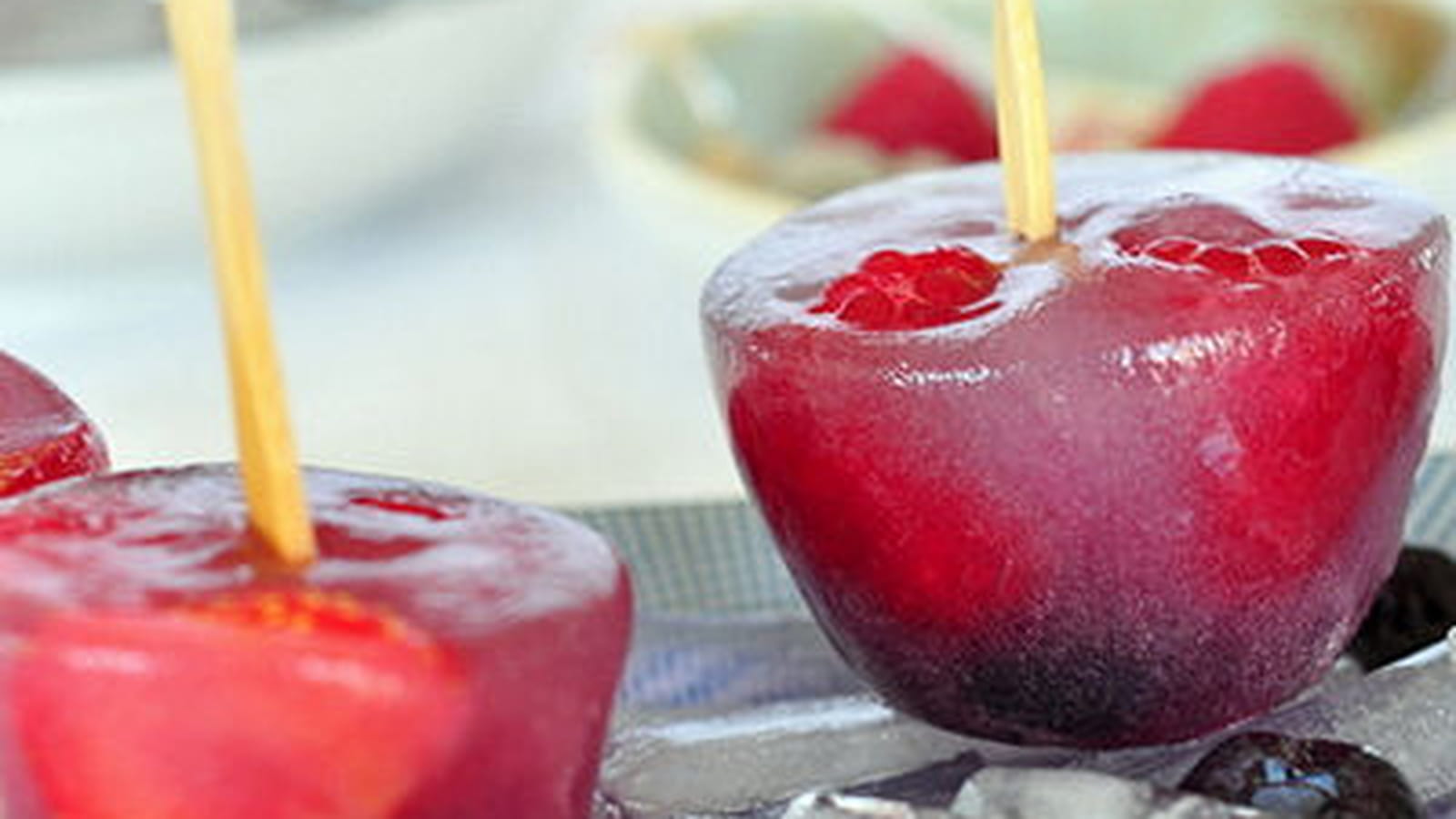 Popsicles Vegan, eau de coco et fruits frais