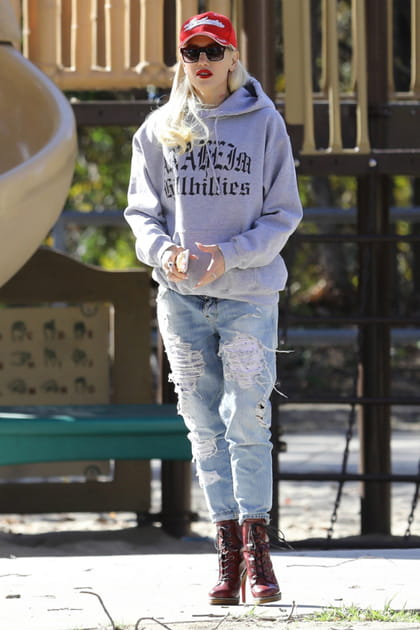 Gwen Stefani, jean destroy