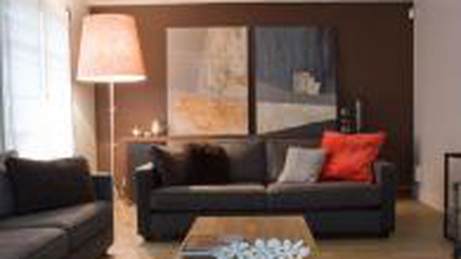 Salon couleur taupe