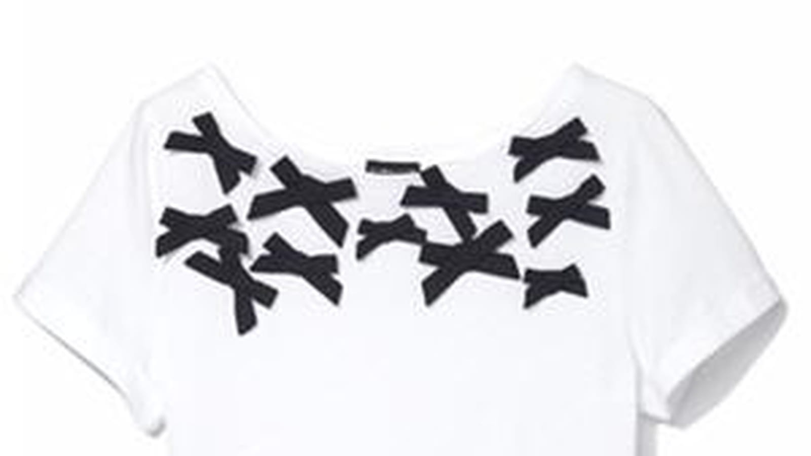 Tee-shirt blanc à noeuds de Cyrillus