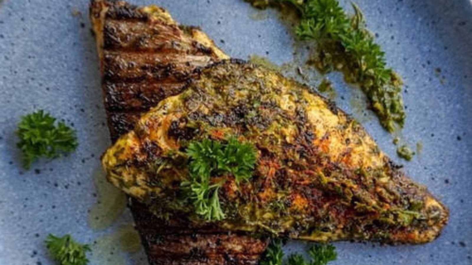 Dorade grillée marinée à la chermoula