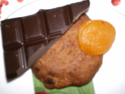 Cookies chocolatés aux abricots secs