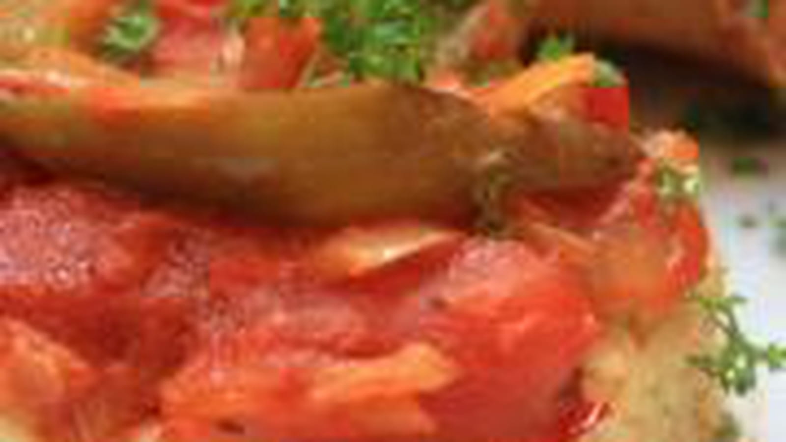 Poulet basquaise à l'ananas