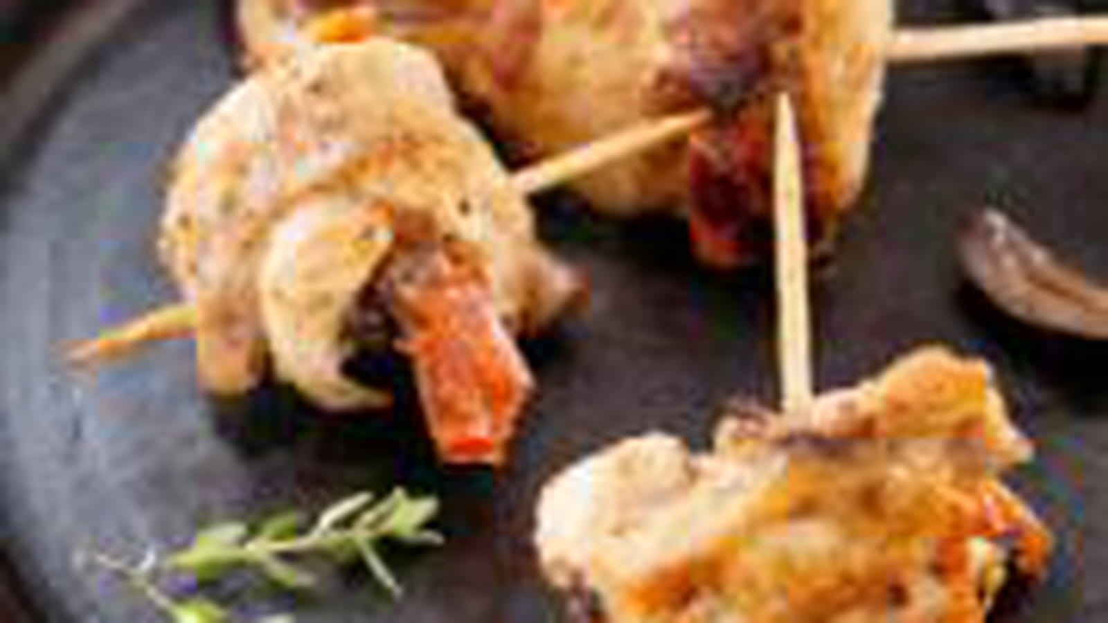 Saltimbocca de râble de lapin aux tomates confites