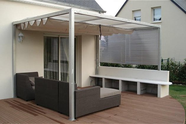 Une terrasse en bois composite