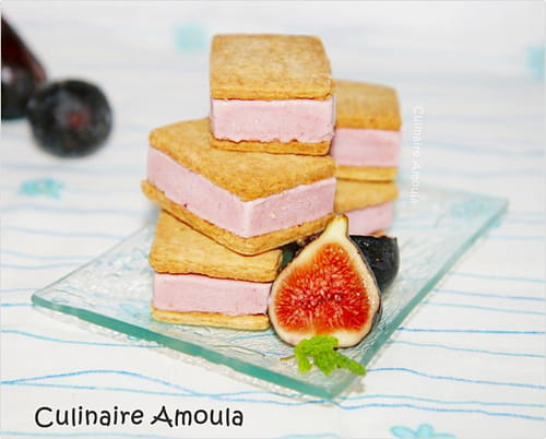 Sandwich glacé aux figues
