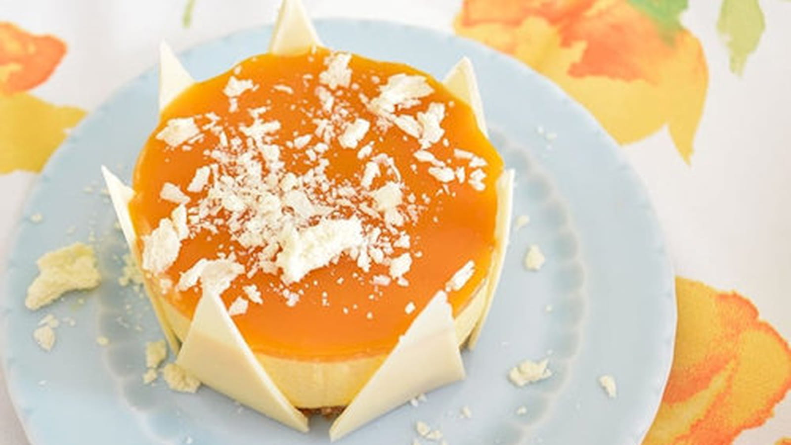 Mini entremets mangue, passion et chocolat blanc