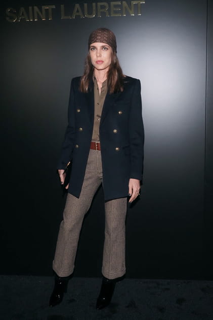 Charlotte Casiraghi au d&eacute;fil&eacute; Saint Laurent