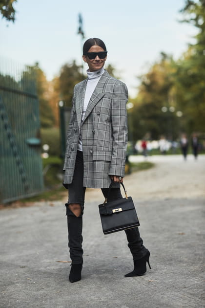 Le blazer à carreaux