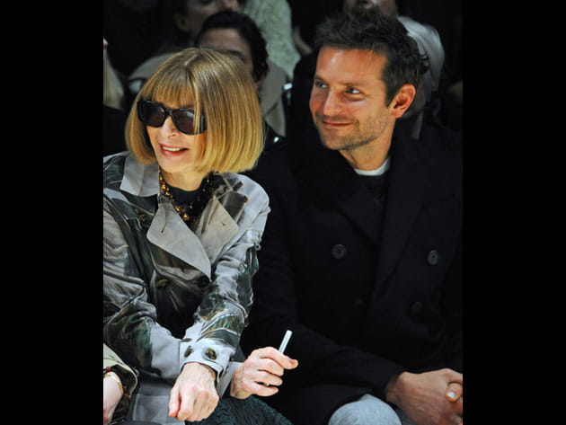 Anna Wintour et Bradley Cooper au défilé Burberry Prorsum