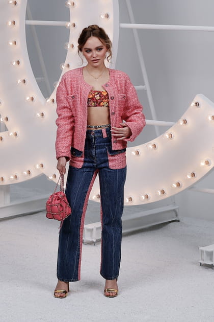 Lily-Rose Depp au défilé Chanel