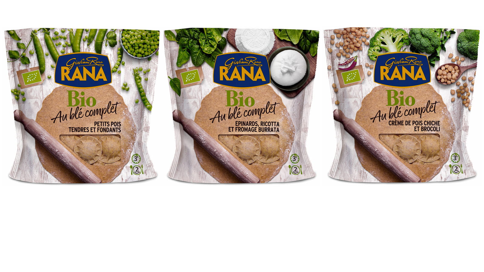 Pâtes fraîches bio au blé complet de Giovanni Rana