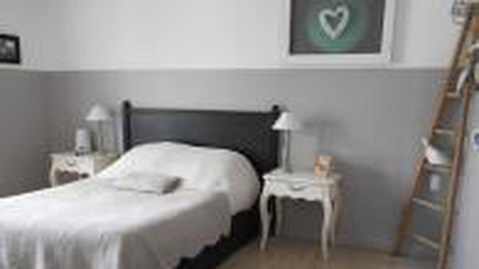 Chambre romantique gris