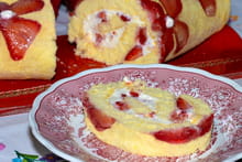 Génoise roulée aux fraises et crème au mascarpone : Etape 3