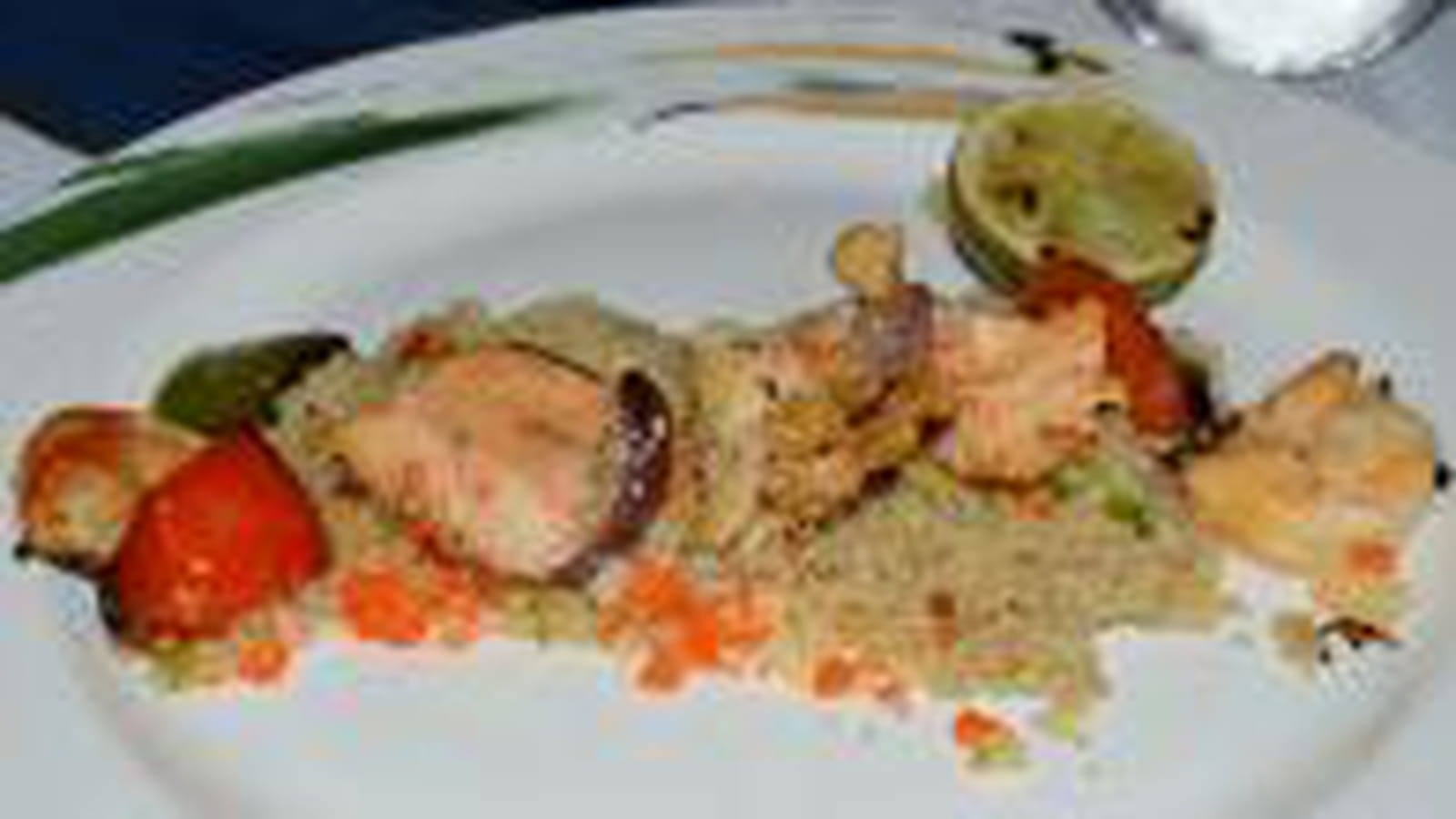 Brochette de la mer sur lit de quinoa