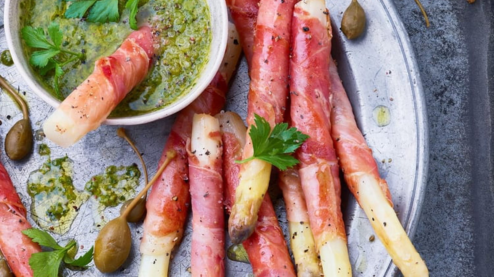 Asperges des sables des Landes au jambon cru