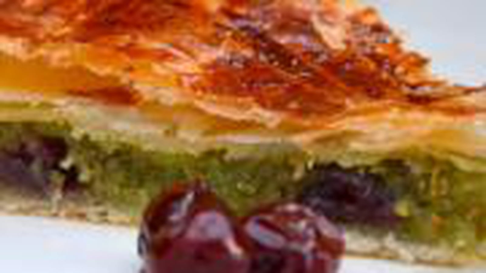 Galette des rois pistaches-griottes