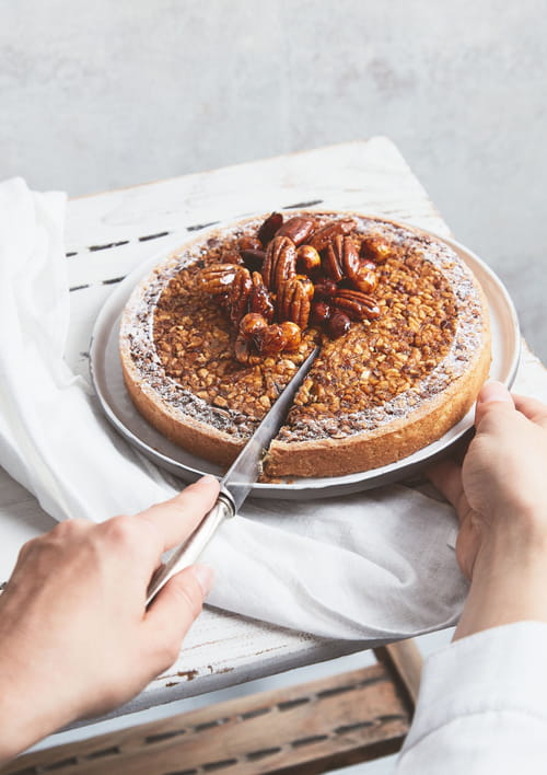 Tarte aux 5 noix de la pâtisserie Lenôtre