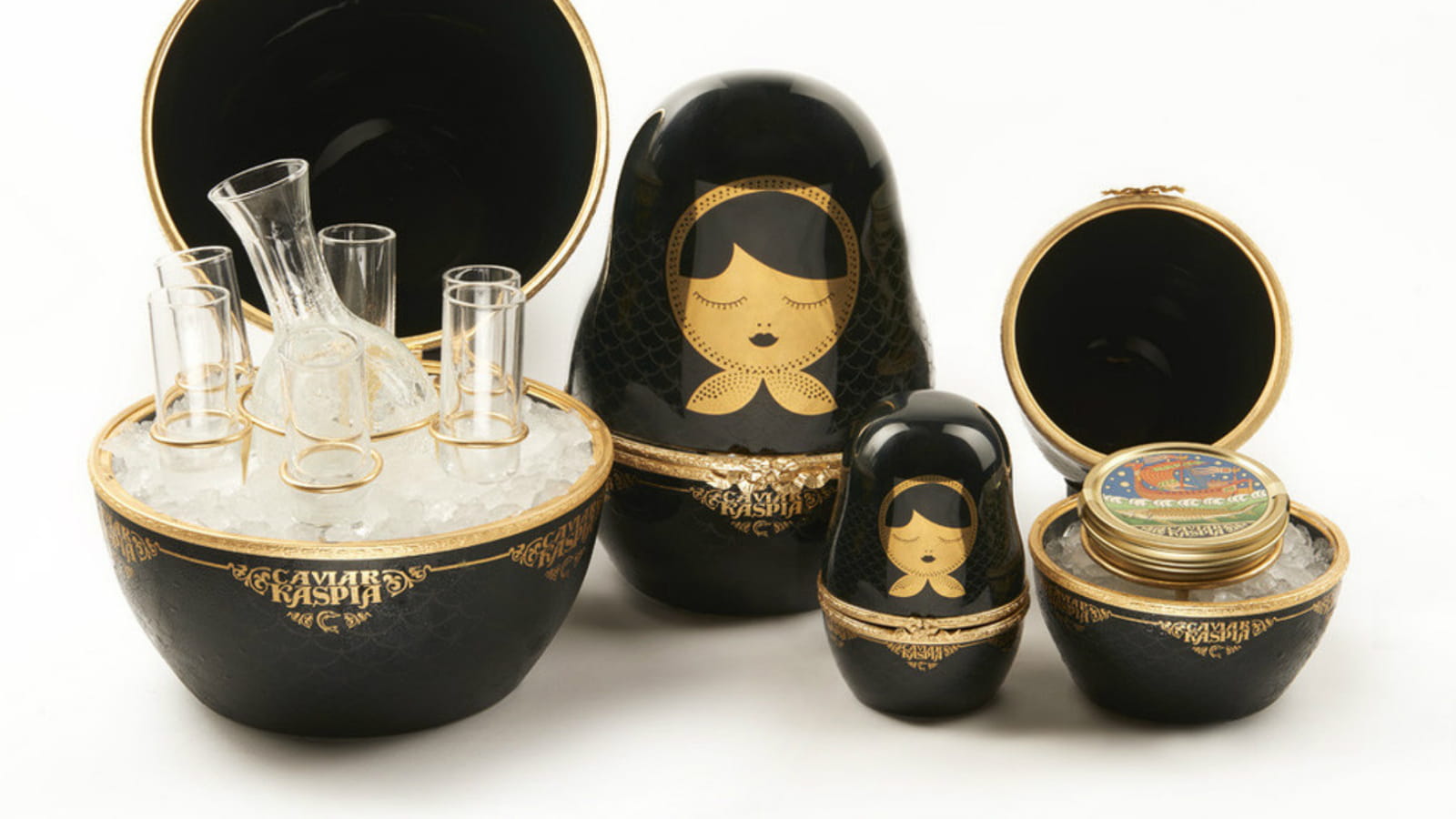 Présentoirs Caviar Kaspia