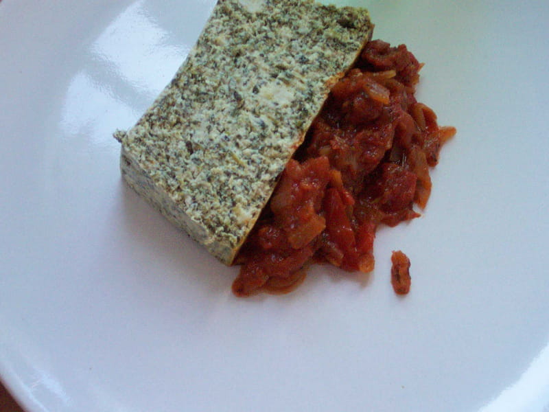 Recette De Terrine Brousse Epinards Et Son Concasse De Tomates
