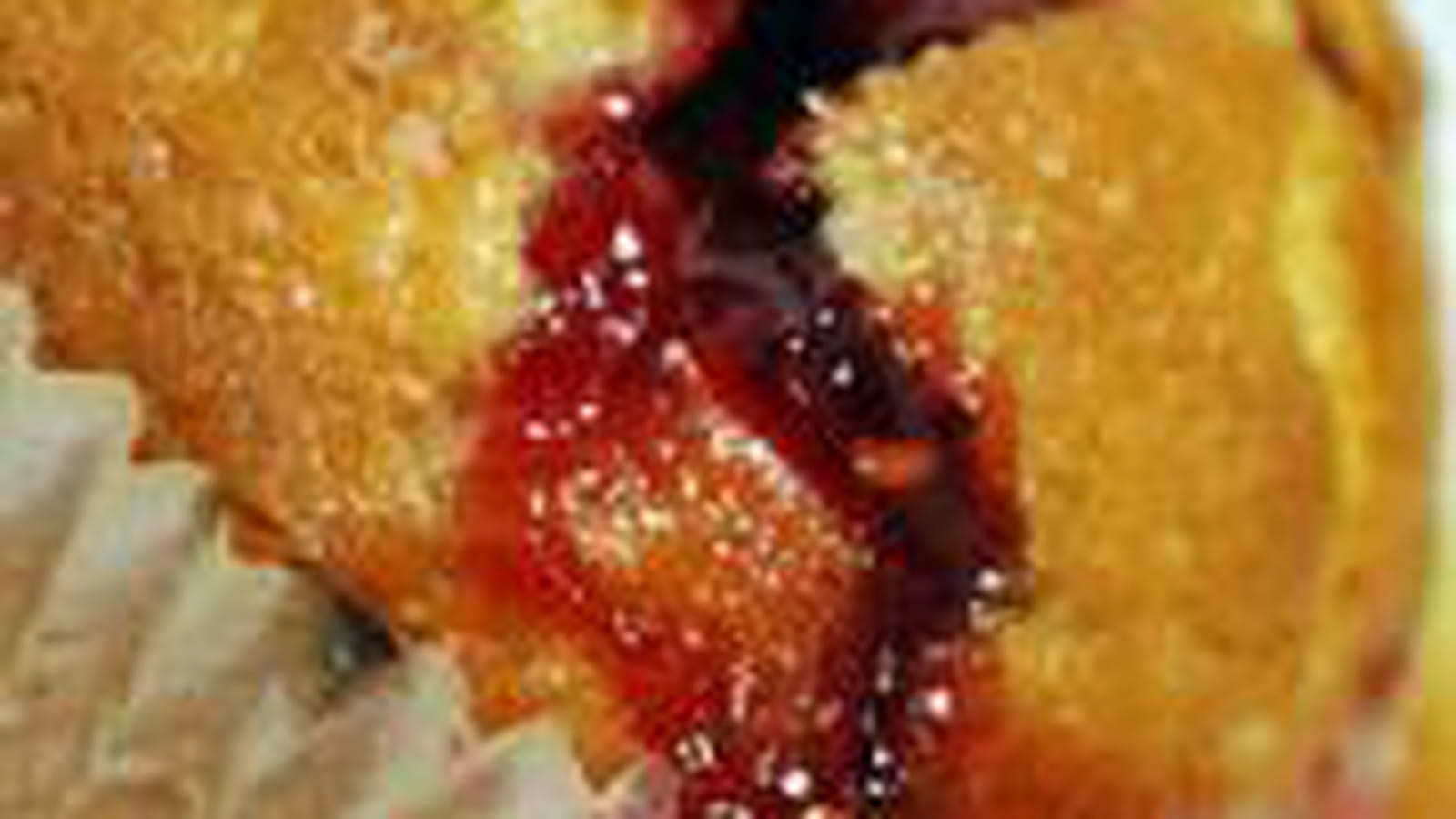 Muffins à la confiture de fraises